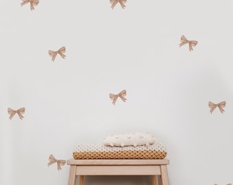 Cute Bow Wall Decals, Coquette Room Decor