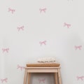 Cute Bow Pink Decal, Coquette Room Decor, Coquette Wall Decal, Bow Wall Decals product logo