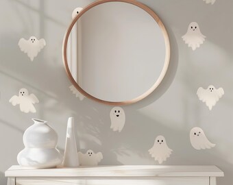 Ghost Wall Decals, Halloween Decor, Set of 16
