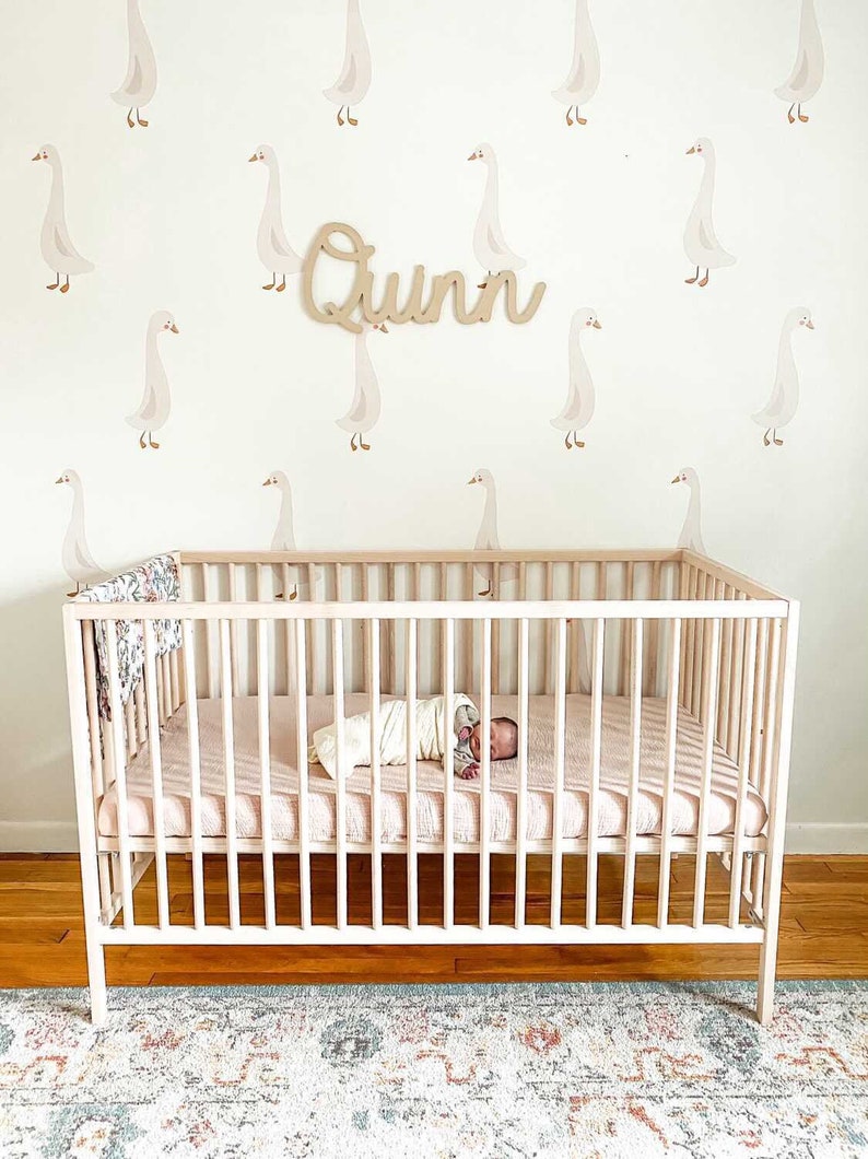 Goose Wall Decal, Cute Animal Nursery Decor - Etsy
