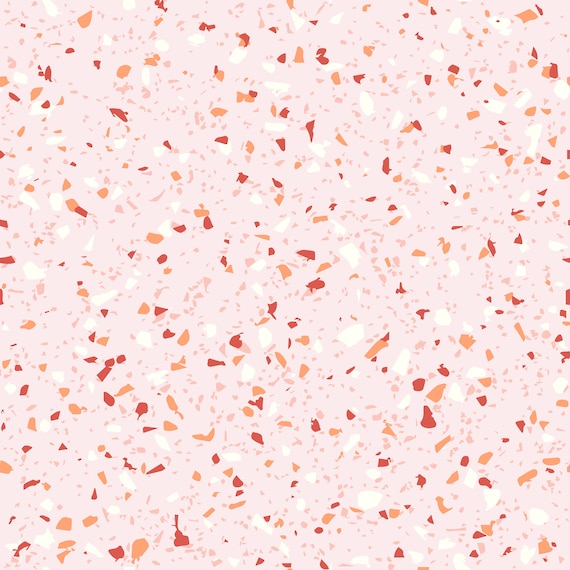 Cherry Terrazzo Contact Paper Pack of 3, Peel and Stick Wallpaper, Removable Self Adhesive Vinyl, Pink Cherry Drawer Liner