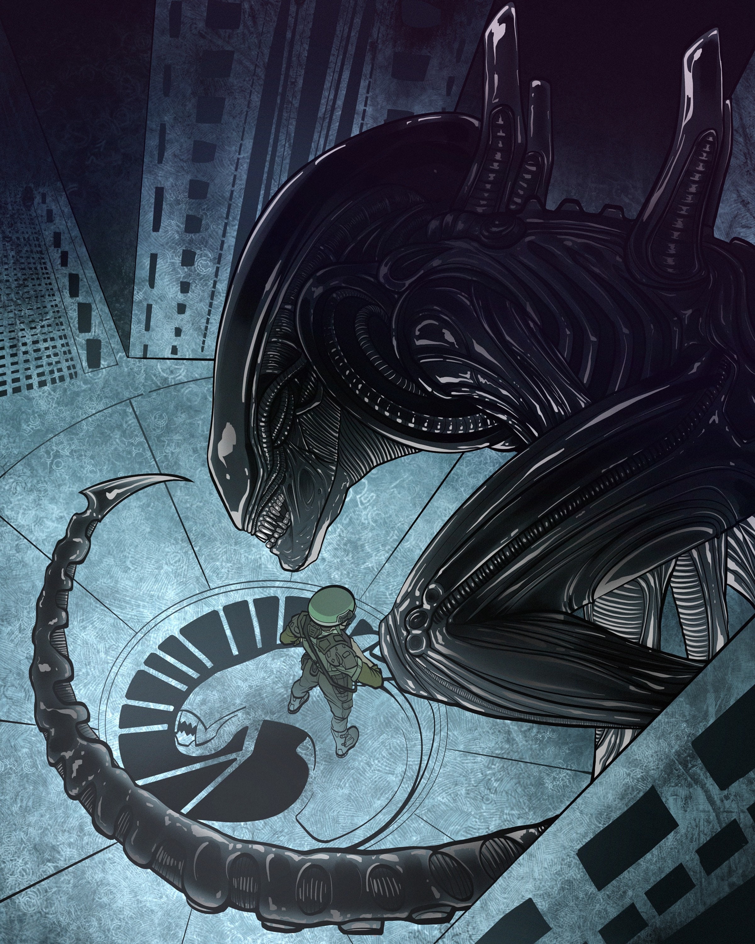 Alien predador  Xenomorph, Alien artwork, Predator alien