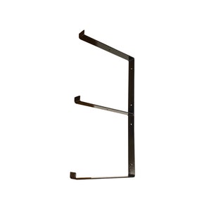 Triple Shelf Bracket, Metal Brackets, Bracket For Shelves, Black Bracket, Industrial Shelf Bracket, Steel Shelf Bracket, Wall Shelf Brackets