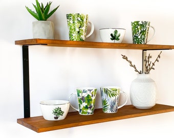 ML-Design 2 Pezzi Staffe Per Mensole Pesanti 15 Cm Nero Metallo Mensole Galleggianti A Parete