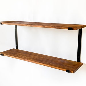 Double Shelf Bracket, Metal Brackets, Bracket For Shelves, Black Bracket, Industrial Shelf Bracket, Steel Shelf Bracket, Wall Shelf Brackets