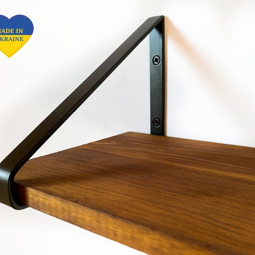 Steel Shelf Brackets Heavy Duty Shelving Brackets Farmhouse Etsy UK