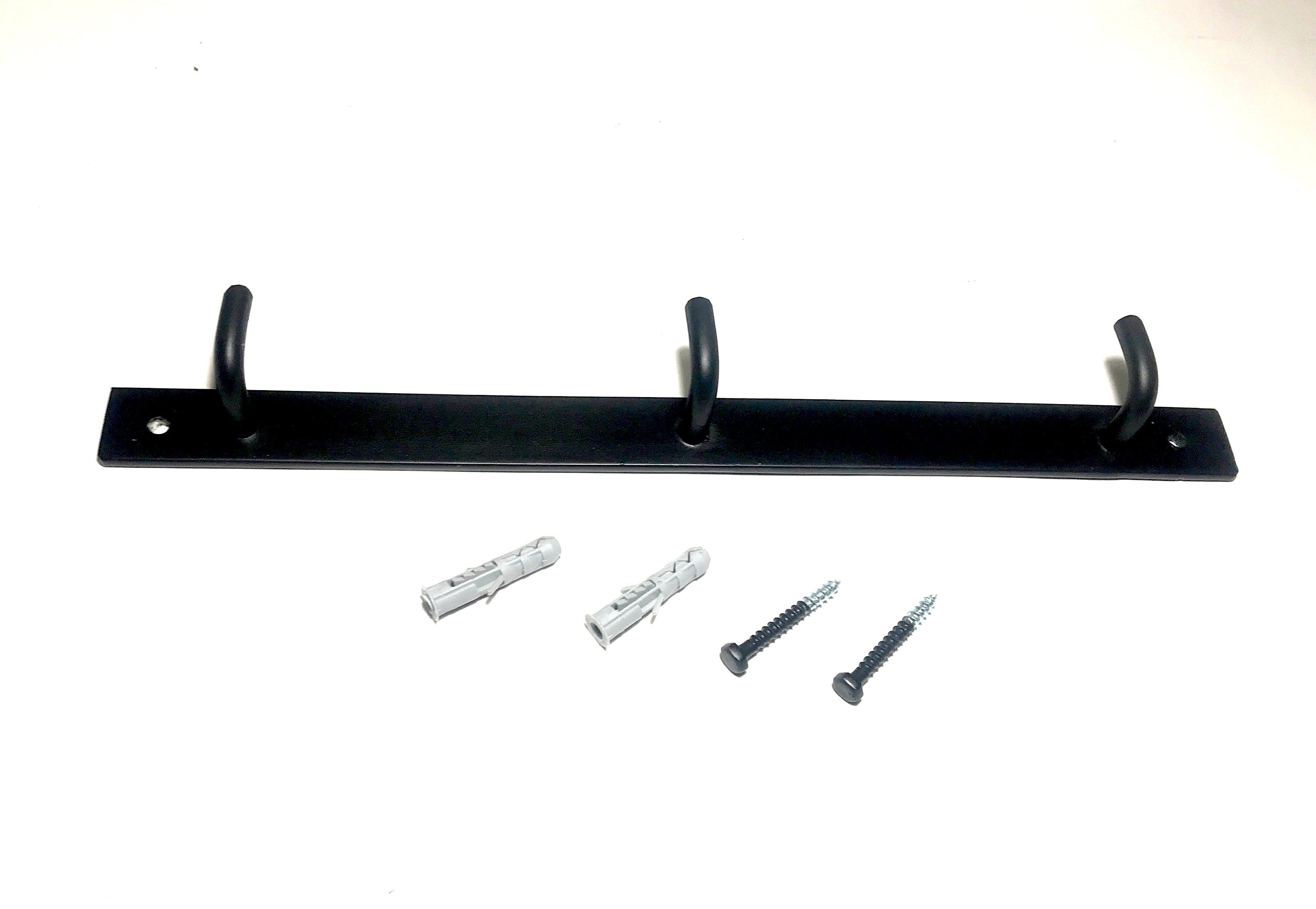 Triple Metal Hooks Wall Hooks Metal Hook Black Metal Hook Etsy