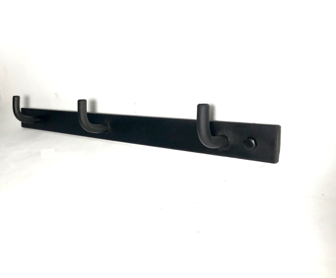 Triple Metal Hooks Wall Hooks Metal Hook Black Metal Hook Etsy