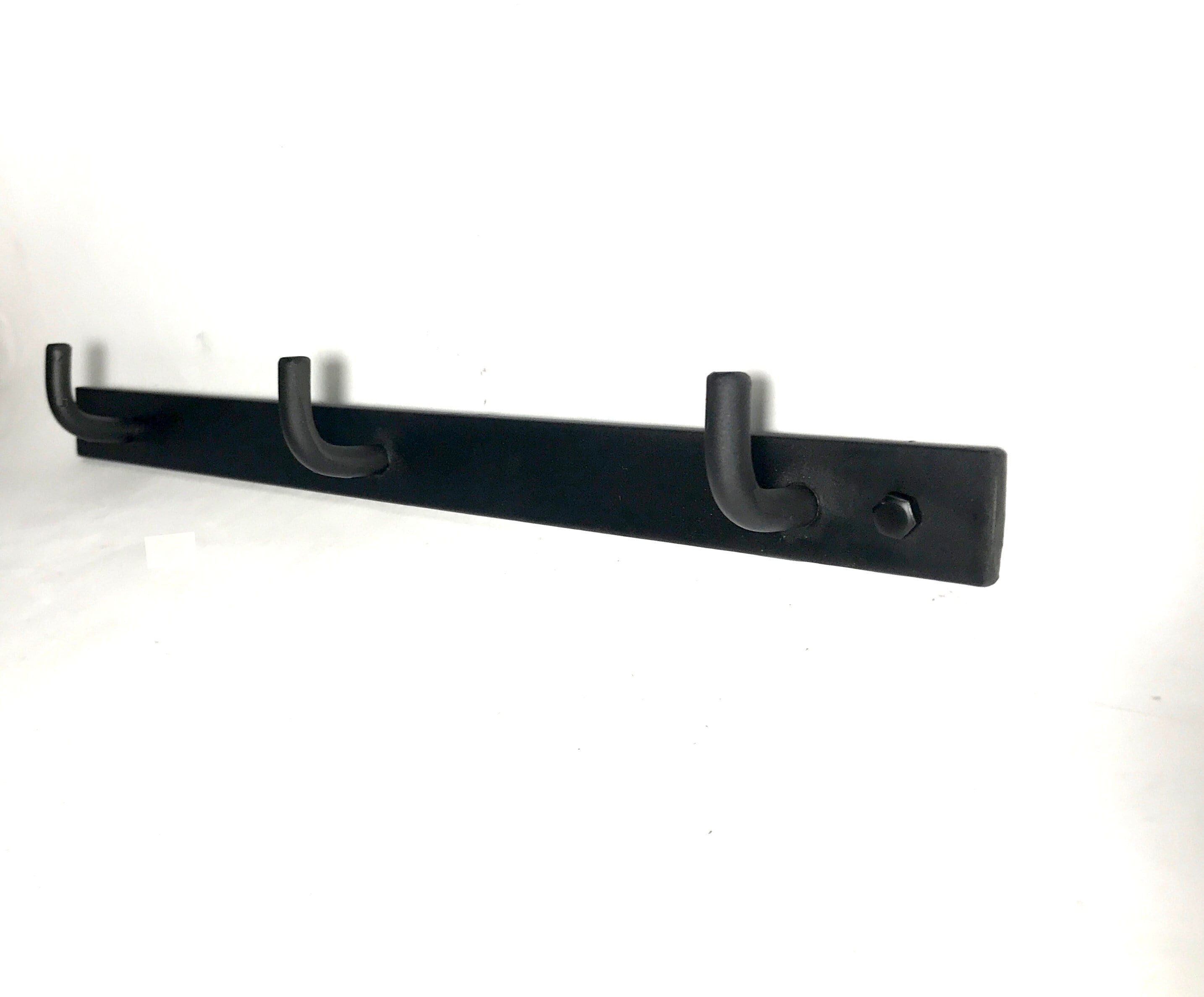 Triple Metal Hooks Wall Hooks Metal Hook Black Metal Hook Etsy
