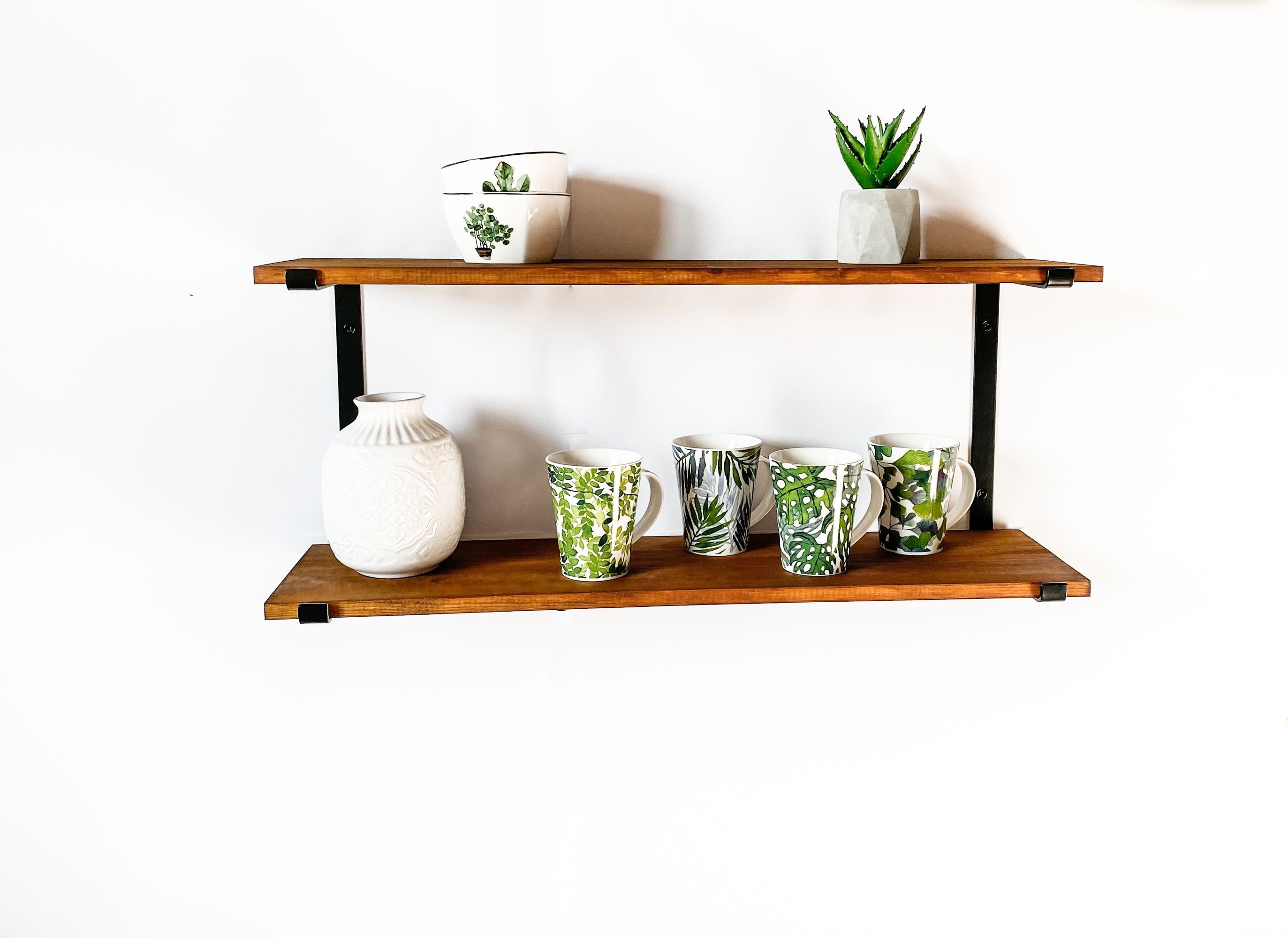 Double Shelf Bracket Metal Brackets Bracket for Shelves Etsy