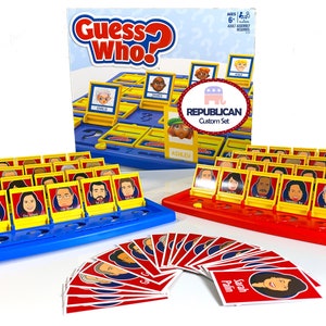 Republican Guess Who Game PRINTABLE Files - Popular Politicians like Donald Trump and Rand Paul - Guess Who Game - INSTANT DOWNLOAD