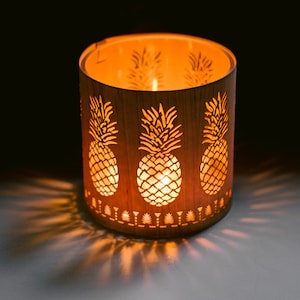 Pineapple candle holder lantern, for southern or Hawaiian decor - Mothers Day Gift - Pineapple Ornament, wedding gift, Pineapple Luminary