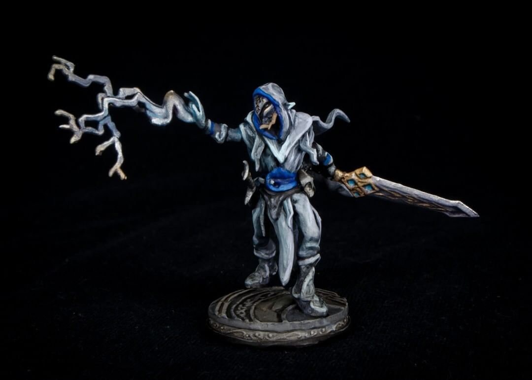 Caras NodelNar Gray Elf Bladesinger miniature de table Etsy