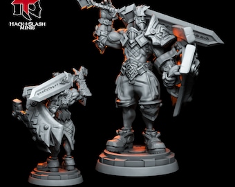 Oelrik Stormsword Miniature: Unpainted Resin Model
