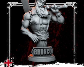 Bronco McBuff Bust: Jamie Daggers Illustration (65.26 x 95.63 x 66.52 mm)