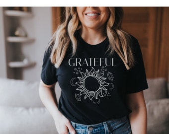 Sun And Moon Shirt, Grateful Shirt, Sunshine Shirt, Moon Shirt, Vintage Shirt, Summer Tee, Christian Shirt, Gifts For Her