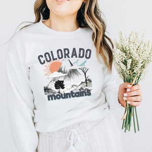 Colorado Sweatshirt, Colorado Crewneck, Colorado Mountains Sweatshirt, Colorado Damen Sweatshirt, Vintage Sweatshirt, Urlaubs Sweatshirt