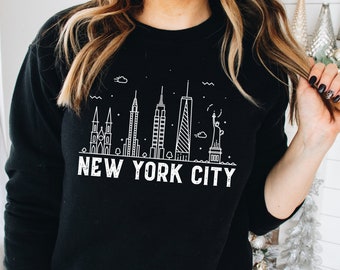 New York Sweatshirt, New York City, New York City, NYC Crewneck, New York Lover Geschenk, NYC Skyline Sweatshirt, New York Shirt