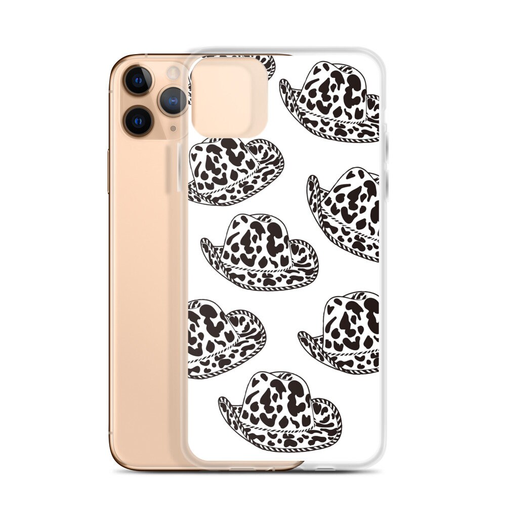 Cow Print Phone Case Cowgirl Hat Phone Case Cowboy Phone Etsy