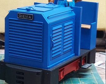 7/8ths 1:13.7 3D printed open cab industrial diesel critter kit