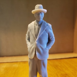 Unpainted Lifelike Model walking man Figure, 7/8ths scale for G scale Garden Railway