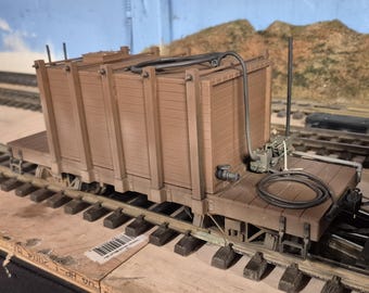 G scale 3D printed wooden tank car