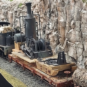 G scale 3D printed Willamette single drum steam donkey kit