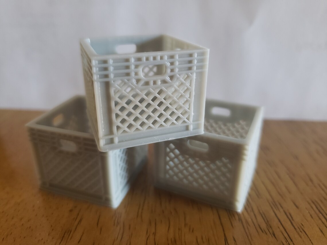 7/8ths 113.7 3D Printed Empty Milk Crates Etsy