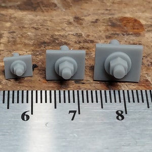 nut bolt and washer with flat plate detail