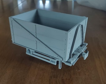 7/8ths 1:13.7 3D printed WDLR a class wagon fixed side