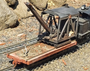 g scale 3D printed "Barnhart type" log loader