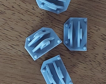 G scale 3D printed sled tie down plates