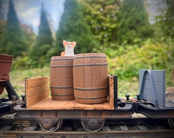 7/8ths barrel, Train Load, Model Train, 3D Printed 1:13.7 scale