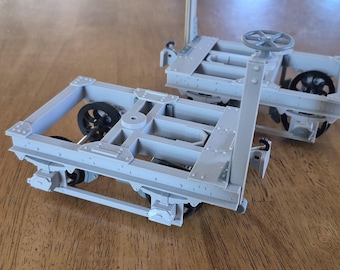NEW 7/8ths 1:13.7 3D printed WDLR class D bogie w/bearings