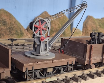 G scale backwoods crane car kit