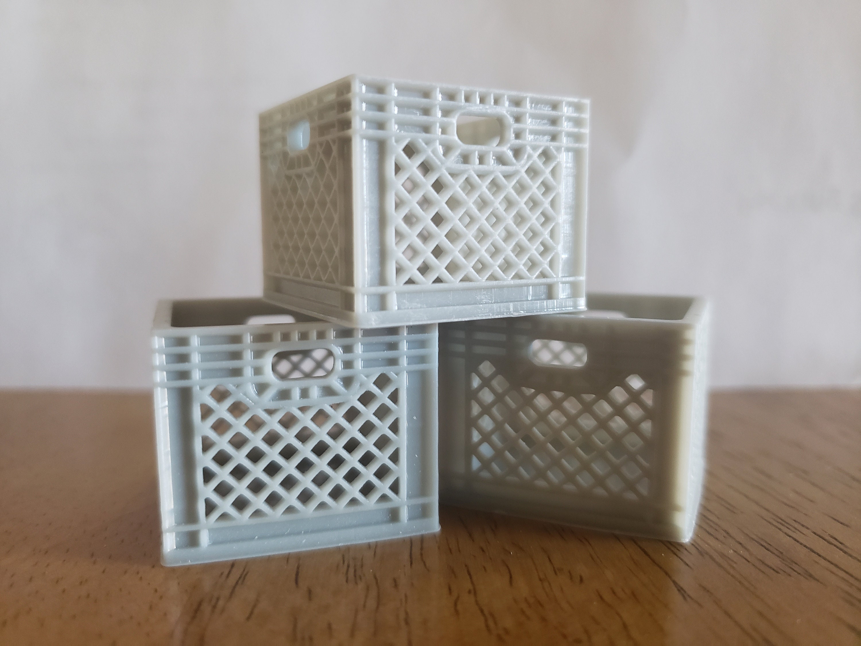 7/8ths 113.7 3D Printed Empty Milk Crates Etsy