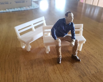 Unpainted 20.3 scale Lifelike seated modern Figure for G scale Garden Railway