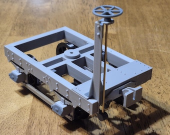 NEW 7/8ths 1:13.7 3D printed WDLR class D wood version bogie w/bearings