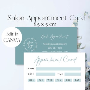 Carte de rendez-vous d'affaires, Salon de beauté, Coiffeurs, Bars à ongles Rappel du prochain rendez-vous