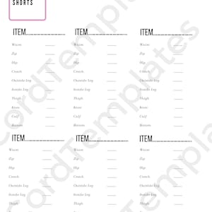 Poshmark Printable Templates | Record of Measurements| Reseller ...
