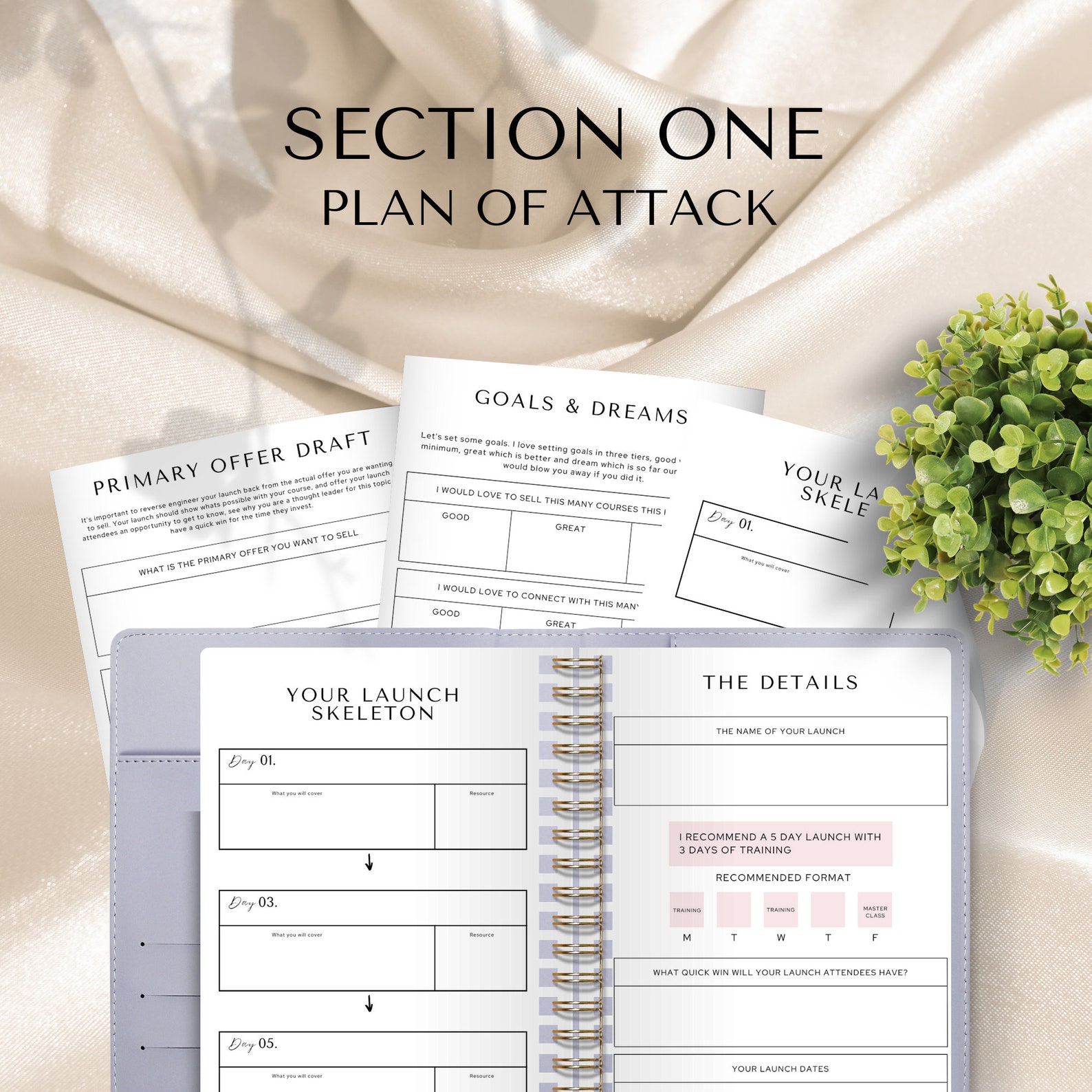 Editable Online Course Launch Planner Template, Printable Course Launch ...