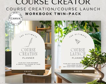 Editable Course Creator and Course Launch Template Pack, Printable Workbooks for Course Creation, Done for You Content, Coach Resources