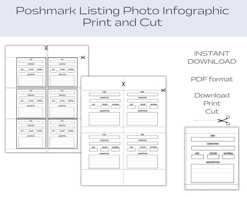 Poshmark Label Example Poshmark Clothing Photo Infographic, Printable Poshmark Download for ...
