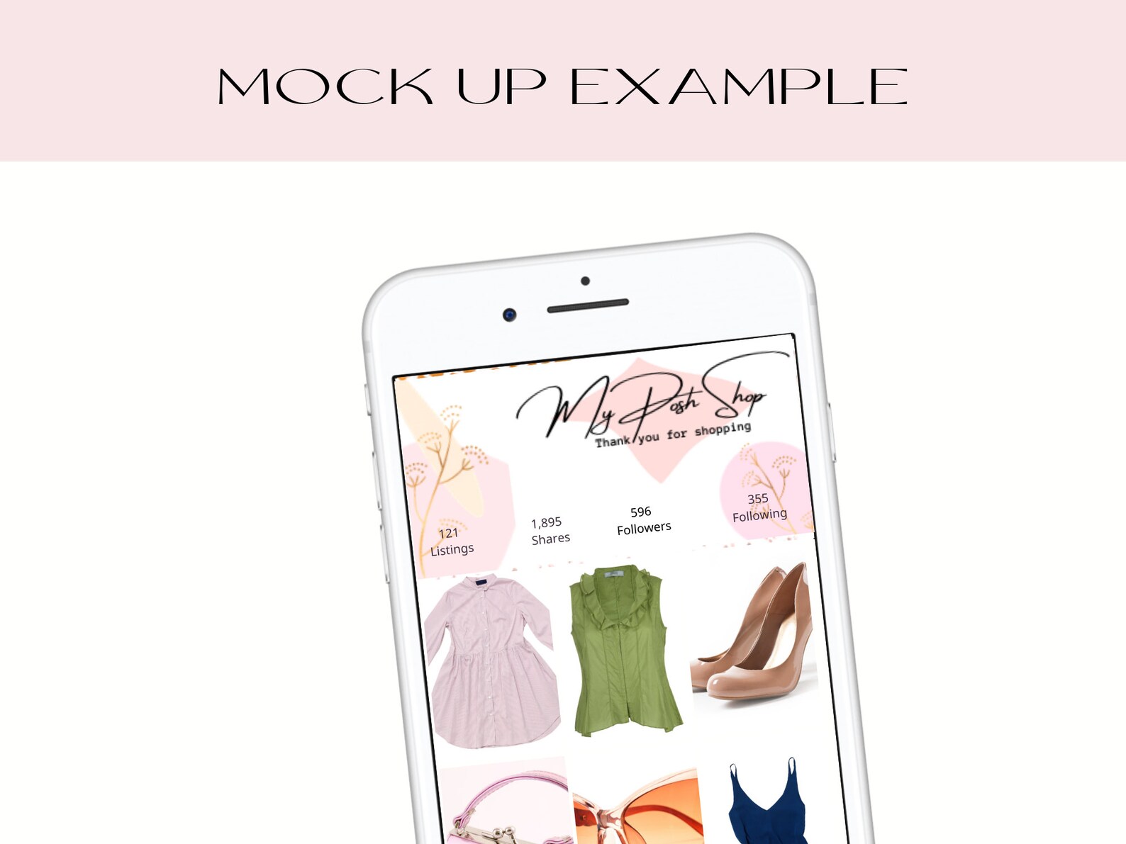 Poshmark Header Editable Poshmark Banner Customize Add Etsy