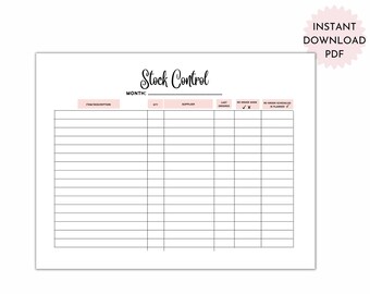 Template Inventory Management 