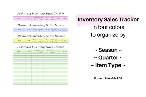 Poshmark Reseller Planner Organization Templates Mega Bundle of Customizable Templates and ...