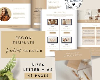 Editable Ebook Template, Canva Coach Handbook Template, Course Creation, Business Coach Guide, Lead Magnet, Client Resource, Coaching Upsell
