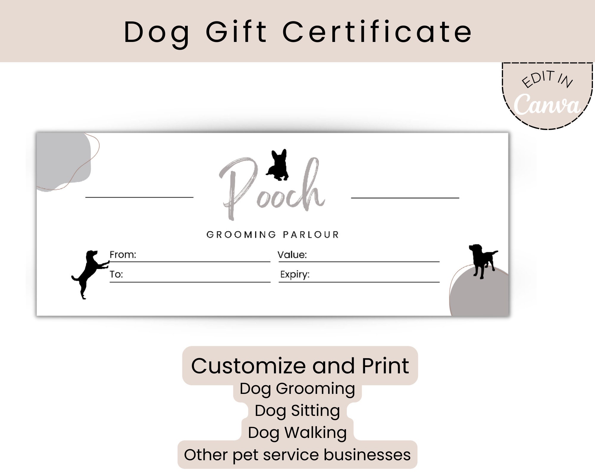 Gift Certificates — K9 Fun-Time Secure Dog Exercise Facilities