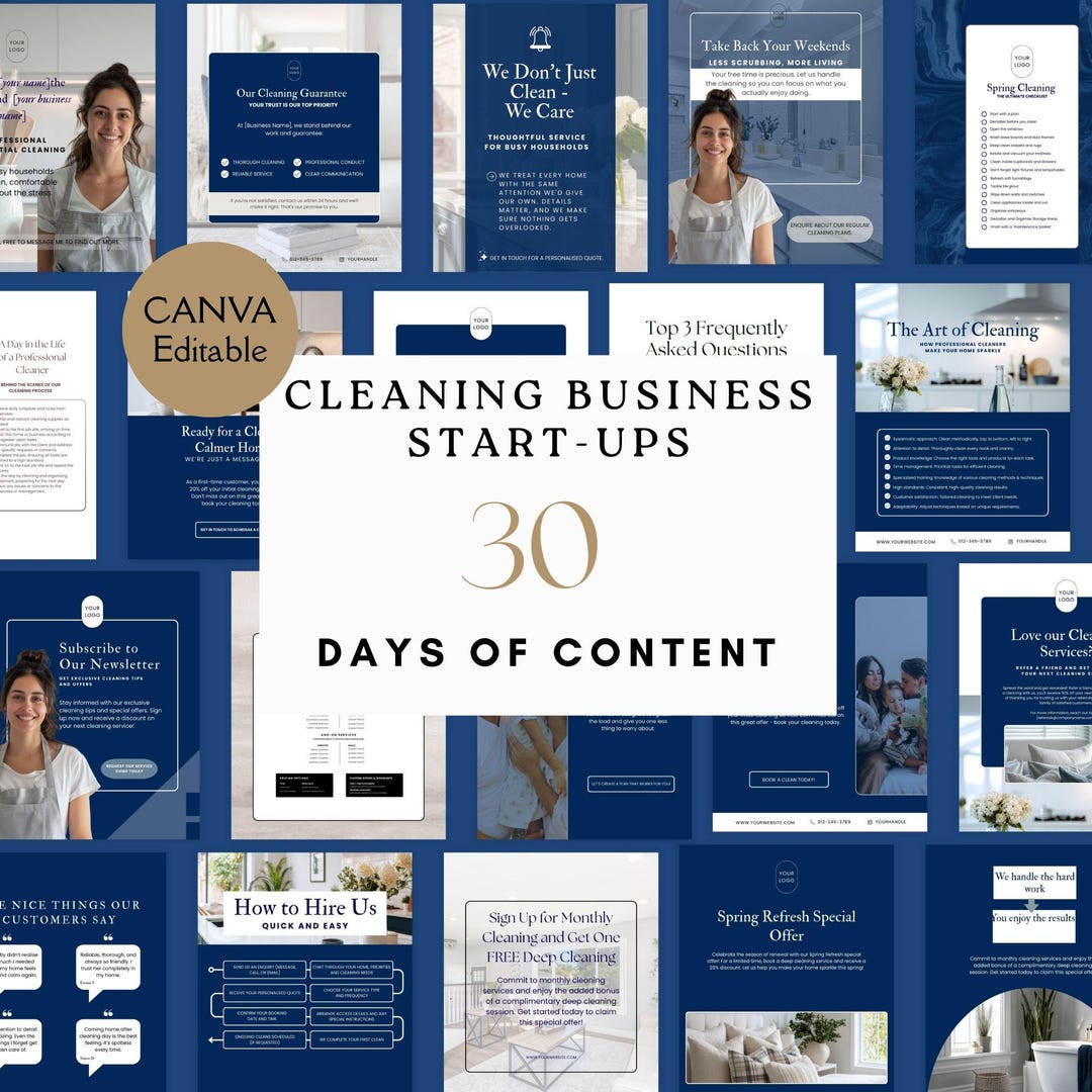 Cleaning Service Social Posts, Done-for-you Content for Residential ...