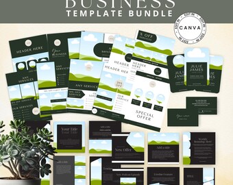 Business Flyer Templates, Social Post Templates, Marketing Bundle, Business Cards Templates,  Edit in Canva, Instagram Post Templates